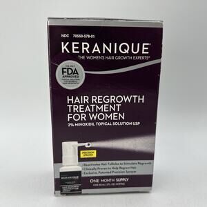 NEW Keranique Hair Regrowth Treatment 2% Minoxidil One Month Supply EXP 3/2024
